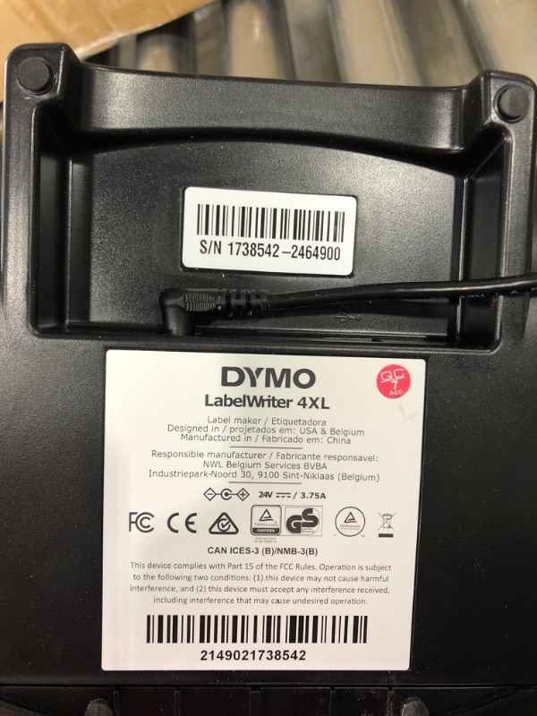 Photo 5 of DYMO 1755120 LabelWriter 4XL Thermal Label Printer 4XL Machine