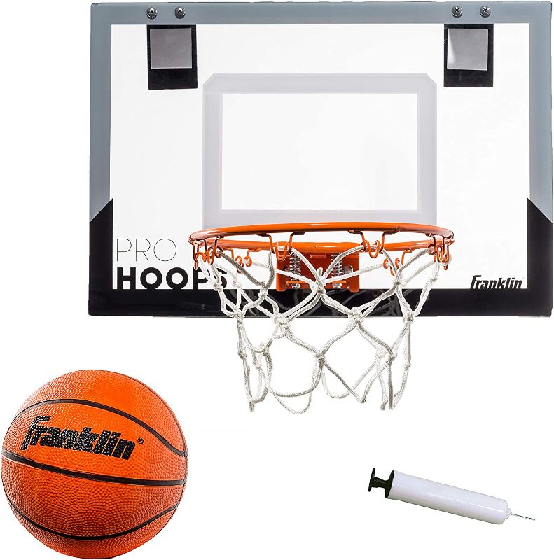 Photo 1 of Franklin Sports Over The Door Basketball Hoop - Slam Dunk Approved - Shatter Resistant 