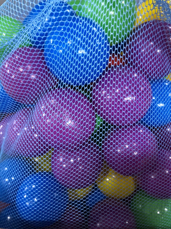 Photo 3 of 200 Ball Pit Balls for Kids – Plastic Ball Refill Pack for Kids | Phthalate and BPA Free Non-Toxic Plastic Ball Pack | Reusable Storage Bag with Zipper – Sunny Days Entertainment