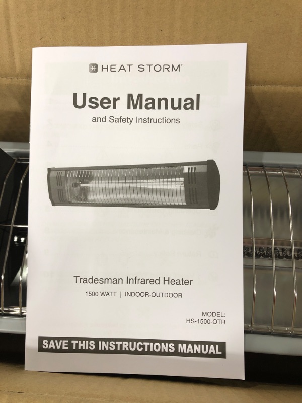 Photo 4 of Heat Storm HS-1500-OTR TRADESMAN 1500 Outdoor Infrared Heater, Size: Medium, Black