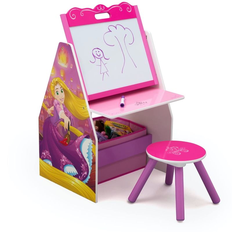 Photo 1 of Delta Children Kids Easel and Play Station – Ideal for Arts & Crafts, Homeschooling and More- Greenguard Gold Certified, Disney Princess