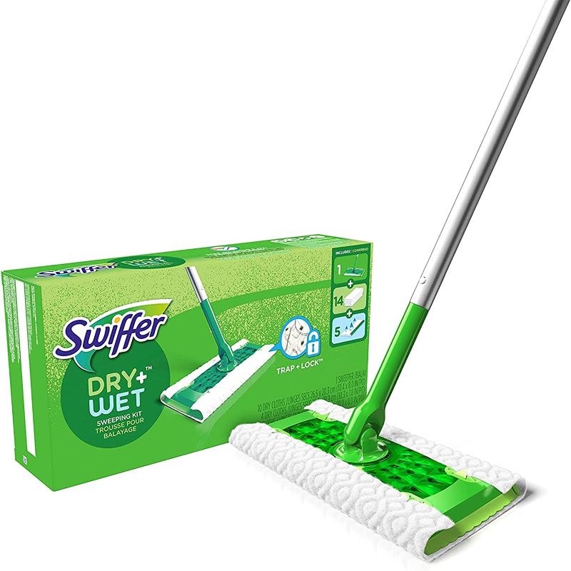 Photo 1 of Swiffer Sweeper 2-in-1 Mops for Floor Cleaning, Dry and Wet Multi Surface Floor Cleaner