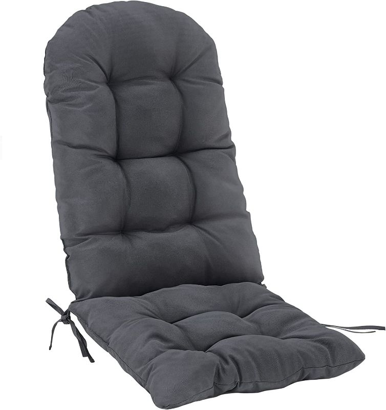 Photo 1 of Adirondack/Rocking Chair Cushion, Waterproof, Weather-Resistant, Terrace, Doorway, Leisure Relaxation (Grey)
