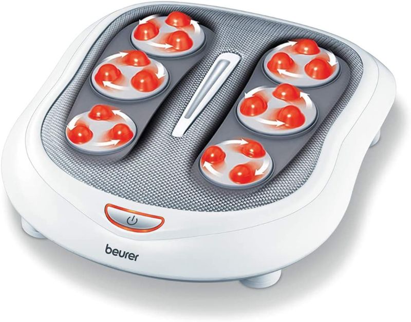 Photo 1 of Beurer Foot Massager with Heat | Foot Massager Machine with 18 Rotating Massage Balls | Shiatsu Foot Massager for All Feet Sizes | Heated Foot Massager with 2 Massage Levels, FM60
