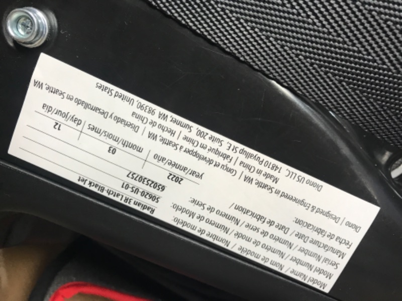 Photo 2 of Diono Radian 3R, 3-in-1 Convertible Car Seat, Rear Facing & Forward Facing, 10 Years 1 Car Seat, Slim Fit 3 Across, Jet Black Radian 3R Fits 3 Across Black Jet
