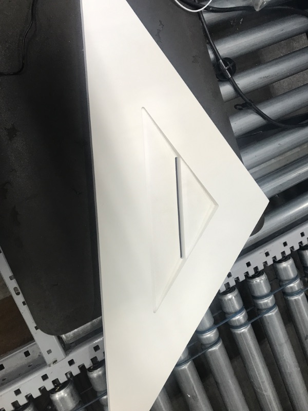 Photo 2 of  Set of 2-   52-INCH W X 13-INCH H TRIANGLE SURFACE MOUNT PVC GABLE VENT 6/12 PITCH: FUNCTIONAL, W/ 3-1/2-INCH W X 1-INCH P STANDARD FRAME
