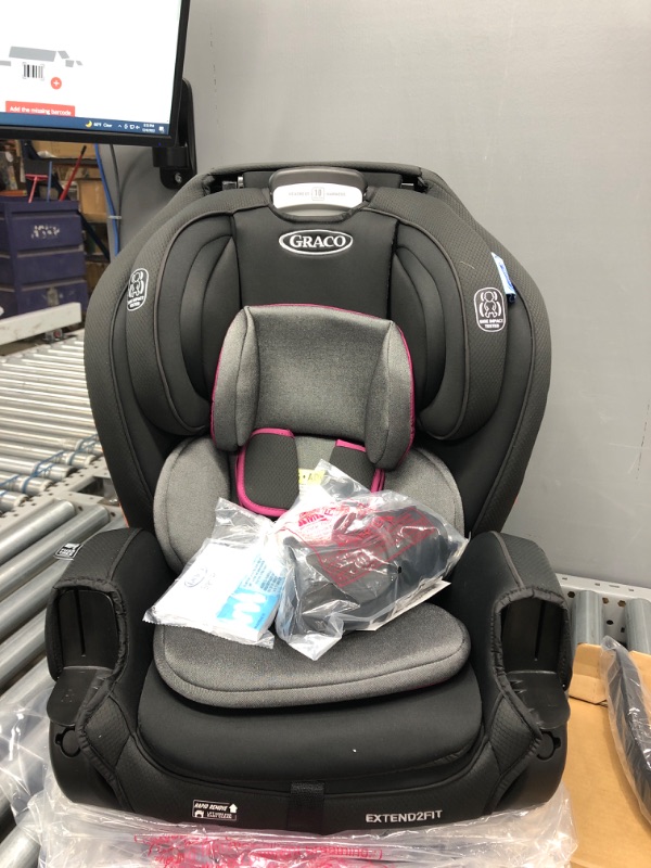 Photo 2 of Graco Extend2Fit 3 in 1 Car Seat Featuring Anti-Rebound Bar | Ride Rear Facing Longer, Up to 50 Pounds, Polly