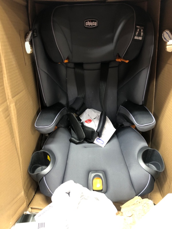 Photo 3 of Chicco MyFit Harness + Booster Car Seat, 5-Point Harness Car Seat and High Back Booster Seat, For children 25-100 lbs. | Fathom/Grey/Blue Fathom/Grey/Blue MyFit