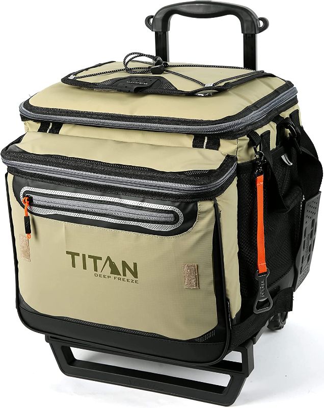Photo 1 of Arctic Zone Titan Deep Freeze 60 (50+10) Can Collapsible Rolling Cooler with Wheels and All-Terrain Cart
