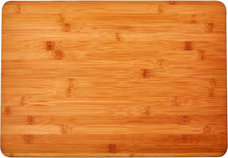 Photo 1 of Farberware Extra-Large Wood Cutting Board, Reversible Chopping Board for Kitchen Meal Prep and Serving, Charcuterie Board, 14-Inch x 20-Inch, Bamboo
