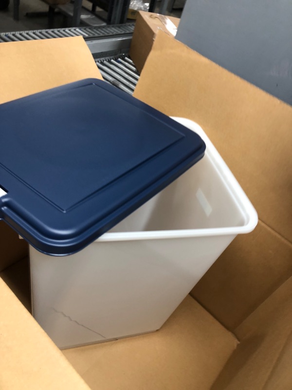 Photo 2 of ** MISSING WHEELS ** IRIS USA WeatherPro Airtight Pet Food Storage Container with Attachable Casters, For Dog Cat Bird and Other Pet Food Storage Bin, Keep Pests Out, Easy Mobility, BPA Free, 25, 35, 50 Lbs 50 Lbs - 69 Qt