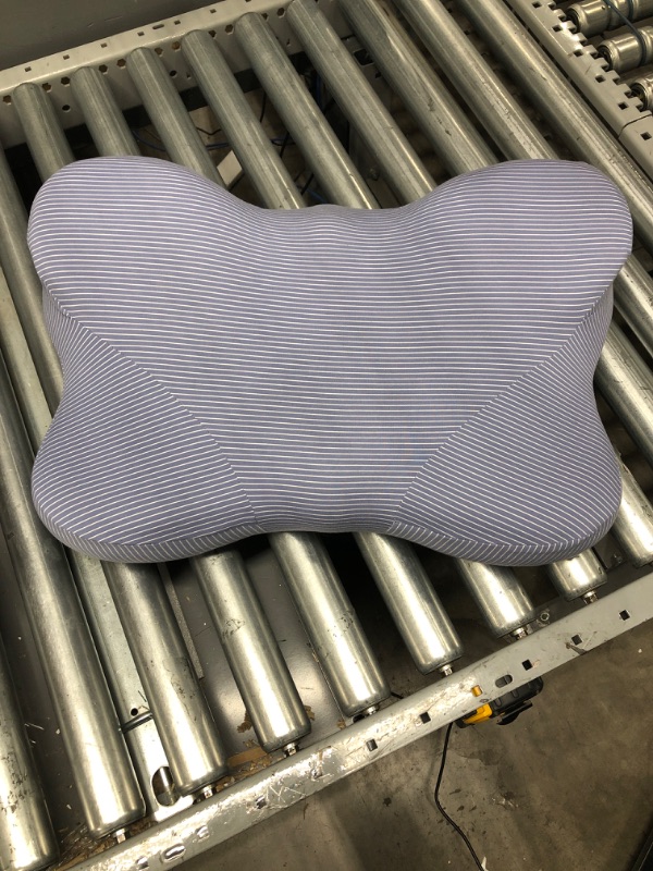 Photo 2 of CPAP Pillows for Side Sleepers - Contoured Memory Foam CPAP Pillow with Washable Cover Reduces Mask Pressure, Air Leaks - CPAP Pillows for Sleeping Restfully, CPAP Compliance - Blue