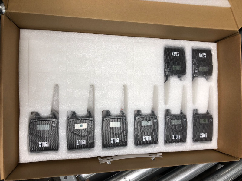 Photo 2 of XTUGA RW2080 in Ear Monitor System 2 Channel 2/4/6/8/10 Bodypack Monitoring with in Earphone Wireless SR2050 Type! (6 bodypack with Transmitter)
