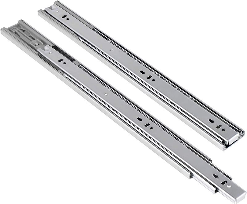 Photo 1 of 20 inch 6 Pairs Cabinet Soft Close Slides - Ball Bearing 20" Nickel Drawer Rails Home Hardware Accessories, Full Extension with Mounting Hardware