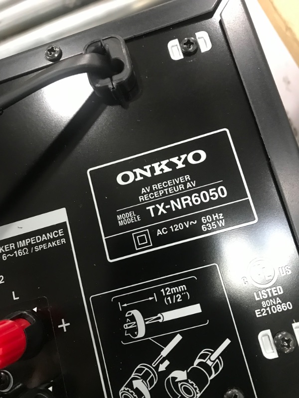 Photo 5 of Onkyo TX-NR6050 7.2-Channel Network Home Theater Smart AV Receiver 8K/60, 4K/120Hz
