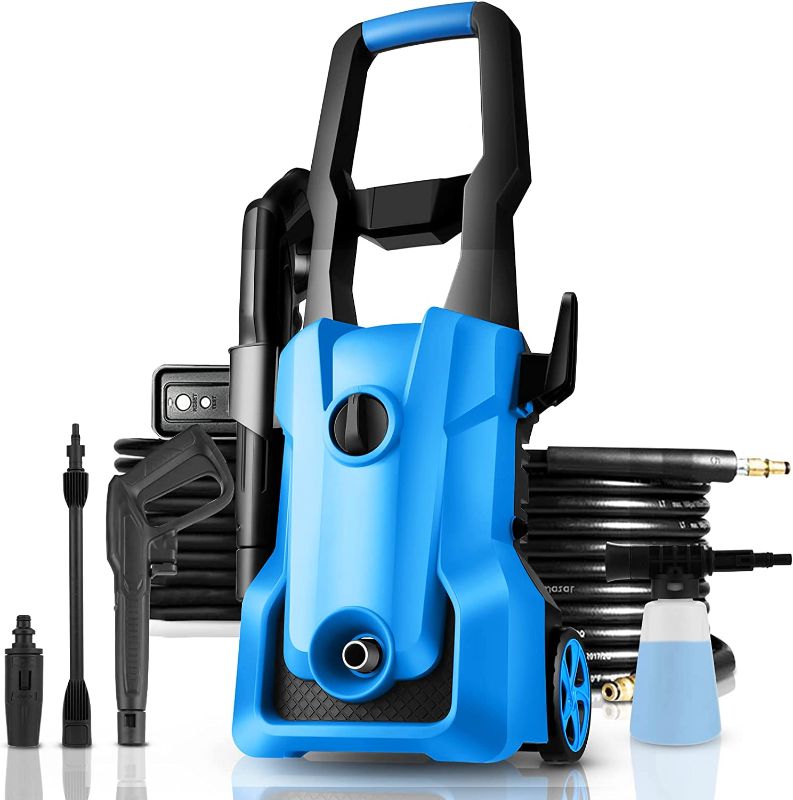 Photo 1 of 3000PSI Pressure Washer 2.4GPM Electric Pressure Washer Power Washer with Foam Cannon Adjustable Spray Nozzle Great for Patio Driveway Fence Cleaning
