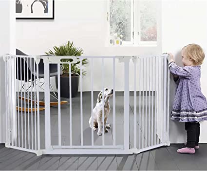 Photo 1 of  3-Panel Baby Safety Gate, 33-80" Wide