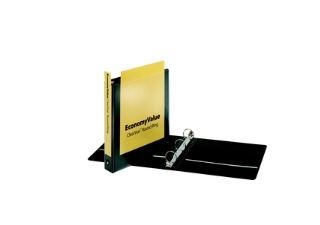 Photo 1 of 90630 EconomyValue ClearVue Round Ring Binder, 1.5 in , W O Packaging, Black (12 Each)
