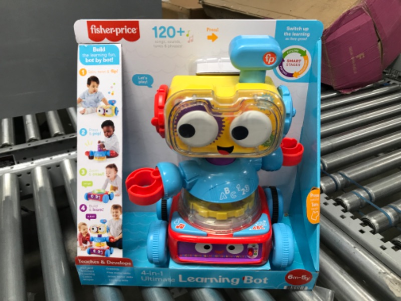 Photo 2 of Fisher-Price Baby Toddler & Preschool Learning Toy Robot with Lights Music & Smart Stages Content, 4-in-1 Ultimate Learning Bot?
