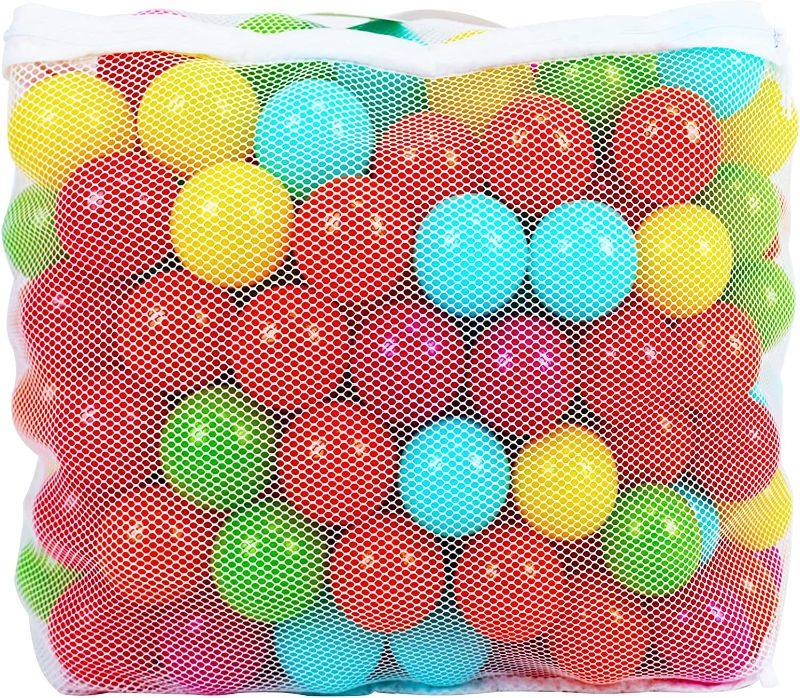 Photo 1 of 
BalanceFrom 2.3-Inch Phthalate Free BPA Free Non-Toxic Crush Proof Play Balls Pit Balls- 6 Bright Colors in Reusable and Durable Storage Mesh Bag with Zipper
Style:100-Count