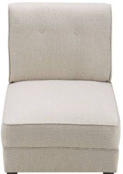 Photo 1 of Amazon Brand – Stone & Beam Vivianne Modern Upholstered Dining Chair with Casters, 24.4"W, Linen