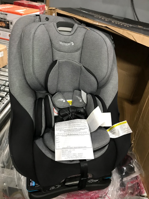 Photo 3 of Baby Jogger City Turn Rotating Convertible Car Seat | Unique Turning Car Seat Rotates for Easy in and Out, Onyx Black