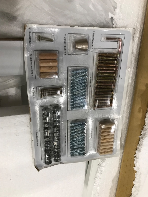 Photo 1 of Milliard Wall Desk, Freestanding Ladder Computer Desk with Drawer, Shelves and Storage, White