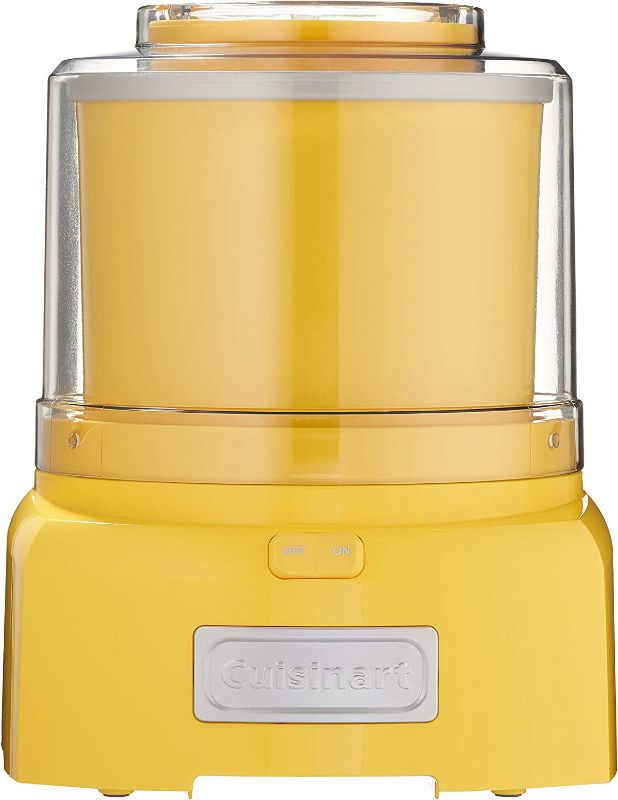 Photo 1 of Cuisinart ICE-21Y 1.5 Quart Frozen Yogurt, Ice Cream and Sorbet Maker, Yellow
