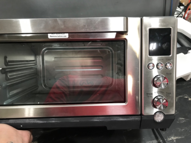 Photo 2 of  PARTS ONLY  DOES NOT WORK GE Convection Toaster Oven | Quartz Heating Technology | Large Capacity Toaster Oven Complete With 7 Cook Modes & Oven Accessories | Countertop Kitchen Essentials | 1500 Watts | Stainless Steel Rapid Quartz Heating