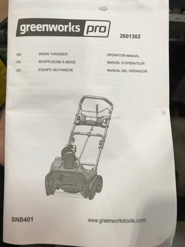 Photo 2 of WORKING UNKNOWN, MISSING PARTS UNKNOWN Greenworks Pro 80V 21" Brushless Cordless Lawn Mower, (2) 2.0Ah Batteries and 30 Minute Rapid Charger Included
