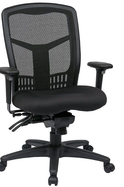 Photo 1 of  MISSING PIECES UNKNOWN Office Star ProGrid Breathable Mesh High Back Manager's Office Chair with Adjustable Seat Height, Multi-Function Tilt Control and Seat Slider, Coal FreeFlex Fabric
