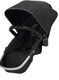 Photo 1 of Evenflo Pivot Xpand Modular Stroller Second Seat, Compatible with Evenflo Pivot Xpand Modular Travel System & Modular Stroller, Holds Up to 55-lbs, Multiple Configurations, BLACK AND GRAY