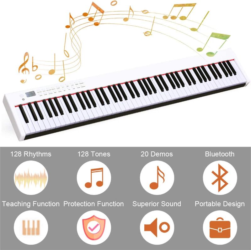 Photo 1 of Costzon BX-II 88-Key Portable Touch Sensitive Digital Piano, Upgraded Electric Keyboard with MIDI/USB Keyboard, Bluetooth, Dynamics