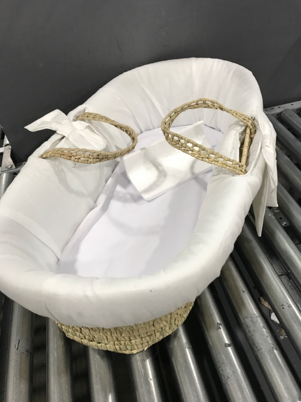 Photo 2 of Clair de Lune | Fleece Liner | Super Soft Dressing for Palm and Wicker Moses Baskets | Universal one Size fits All | Keep Your Baby Cool and Cosy | Perfect for Delicate Skin | Cream
