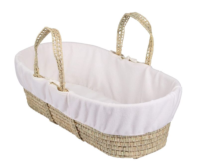 Photo 1 of Clair de Lune | Fleece Liner | Super Soft Dressing for Palm and Wicker Moses Baskets | Universal one Size fits All | Keep Your Baby Cool and Cosy | Perfect for Delicate Skin | Cream
