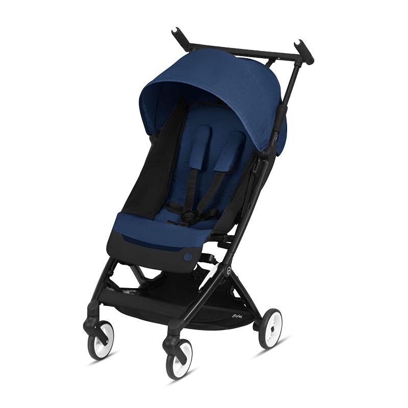 Photo 1 of CYBEX Libelle Stroller, Ultra-Lightweight Stroller, Small Fold Stroller, Hand Luggage Compliant, Compact Fits CYBEX Car Seats (Sold Separately), Infants 6 Months+, Navy Blue
