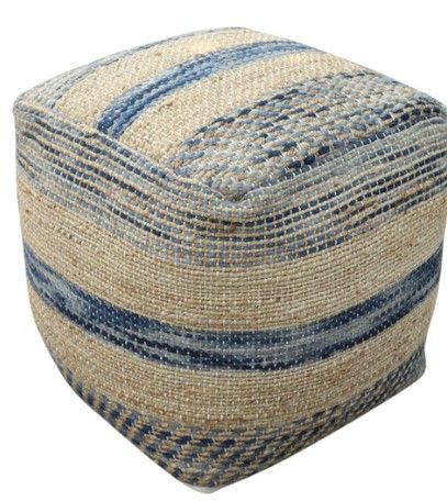 Photo 1 of 16x16x16 le pouf jute AND WOOL POUF
