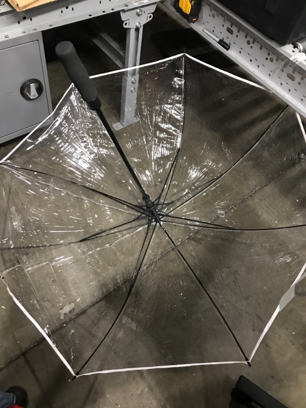 Photo 2 of *NOT exact stock photo, use for reference*
 Clear Canopy Umbrella (51" dia)