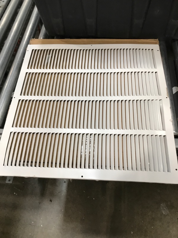 Photo 2 of 22" x 22" Return Air Grille - Sidewall and Ceiling - HVAC Vent Duct Cover Diffuser - [White]