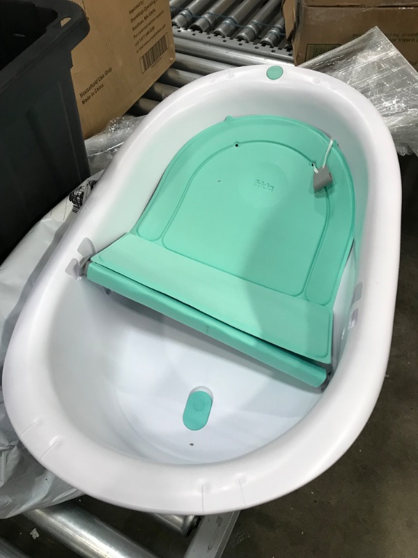 Photo 2 of 4-in-1 Grow-with-Me Bath Tub by Frida Baby Transforms Infant Bathtub to Toddler Bath Seat with Backrest for Assisted Sitting in Tub
