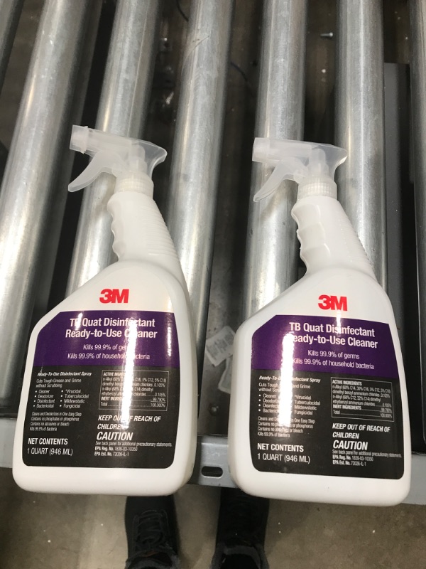 Photo 2 of 3M TB Quat Disinfectant Spray, Ready-to-Use Cleaner, Kills 99.9% of Germs, 2 pck