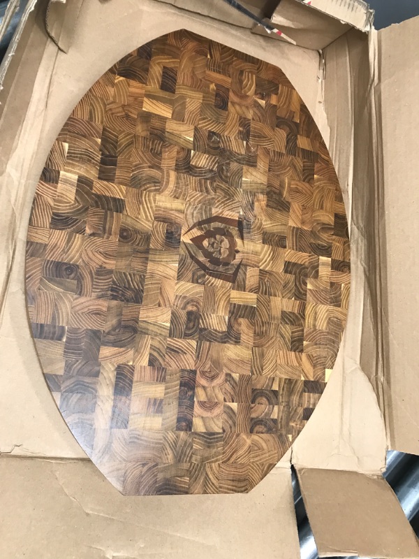 Photo 1 of Dalstrong Corner Counter Cutting Board - Tight-Grain Teak Wood - Counter Space Saving Design - Extra Large (24" x 18" x 2.2")
