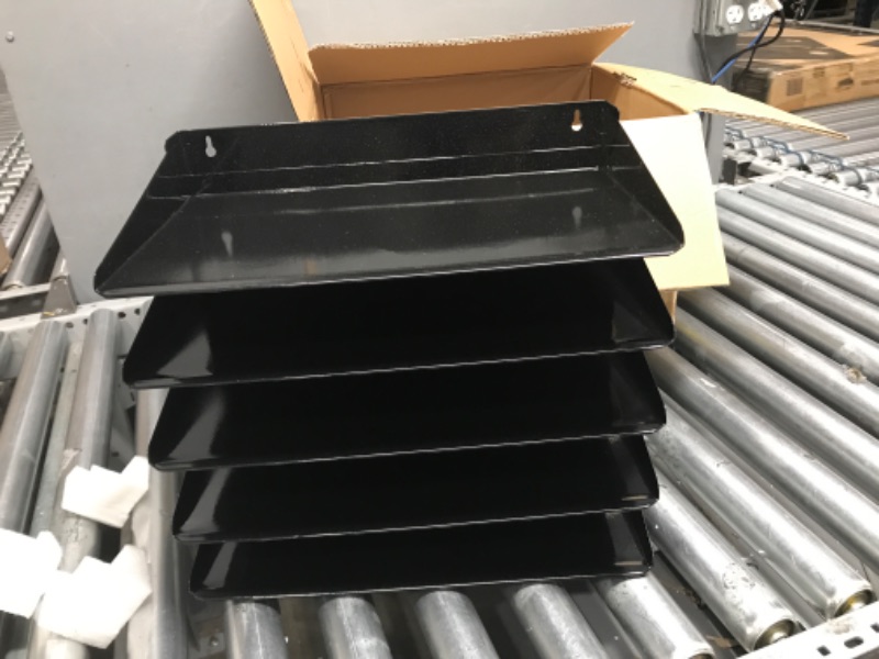 Photo 1 of Amazon Basics 5 Tier Metal Office Document Organizer Tray, 15" x 9" x 13"