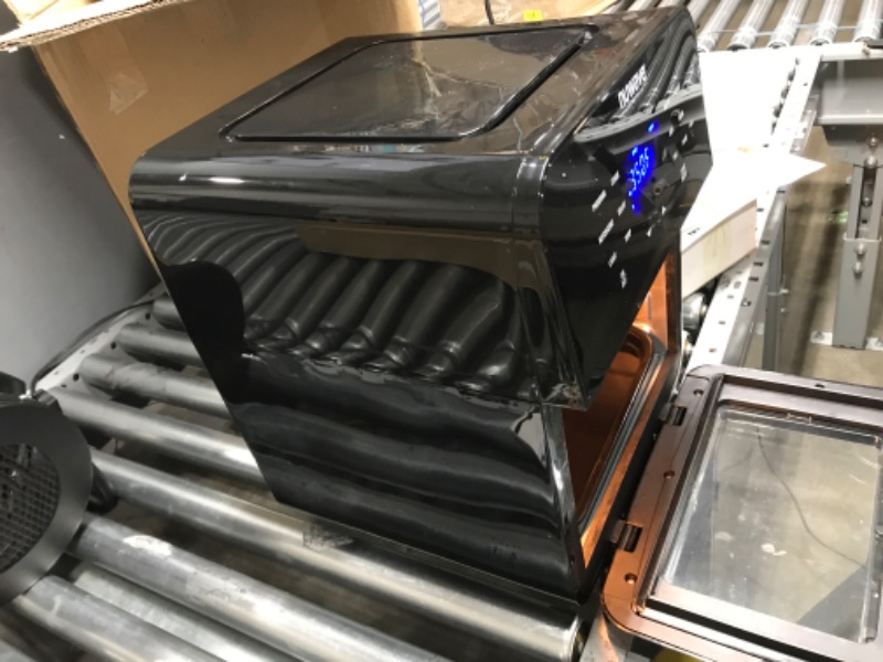 Photo 1 of NUWAVE Brio Air Fryer Smart Oven, 15.5-Qt X-Large Family Size, Countertop Convection Rotisserie Grill Combo, SS Rotisserie Basket & Skewer Kit, Reversible Ultra Non-Stick Grill Griddle Plate Included