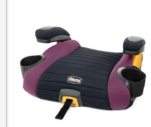 Photo 1 of Chicco GoFit Plus Backless Booster Car Seat with Quick-Release Latch, Travel Booster Seat for Car, Portable Car Booster Seat for Children 40-110 lbs. | Vivaci/Pink
