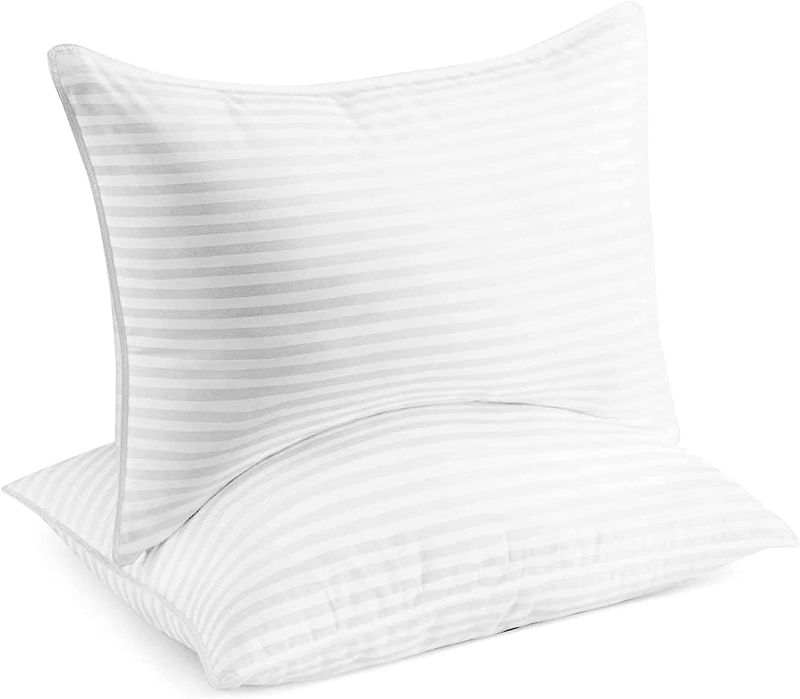 Photo 1 of Beckham Hotel Collection Bed Pillows for Sleeping - Queen Size, Set of 2 - Soft Allergy Friendly, Cooling, Luxury Gel Pillow for Back, Stomach or Side Sleepers