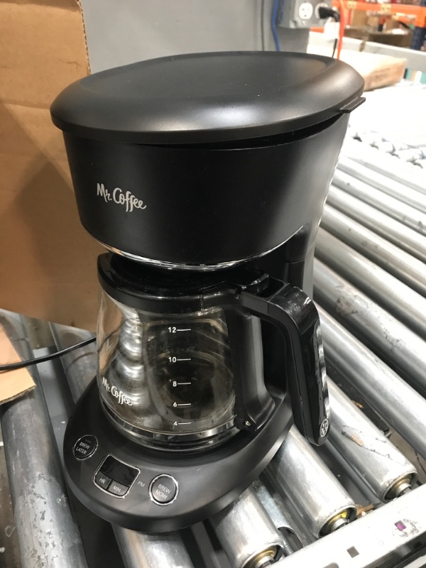 Photo 2 of (Used) Mr. Coffee Brew Now or Later Coffee Maker, 12- Cup, Black
