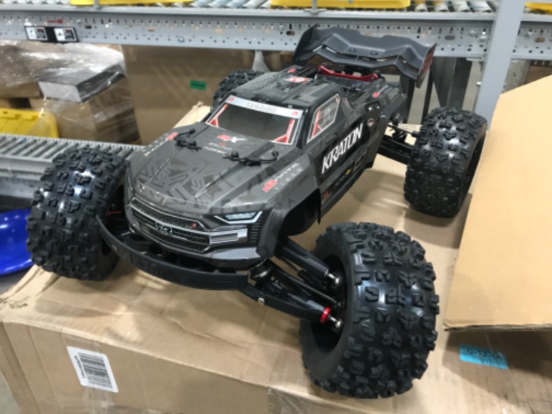 Photo 2 of (Not Functional - Parts Only) ARRMA 1/8 KRATON 4WD Extreme Bash Roller Speed Monster RC Truck, Black, ARA106053