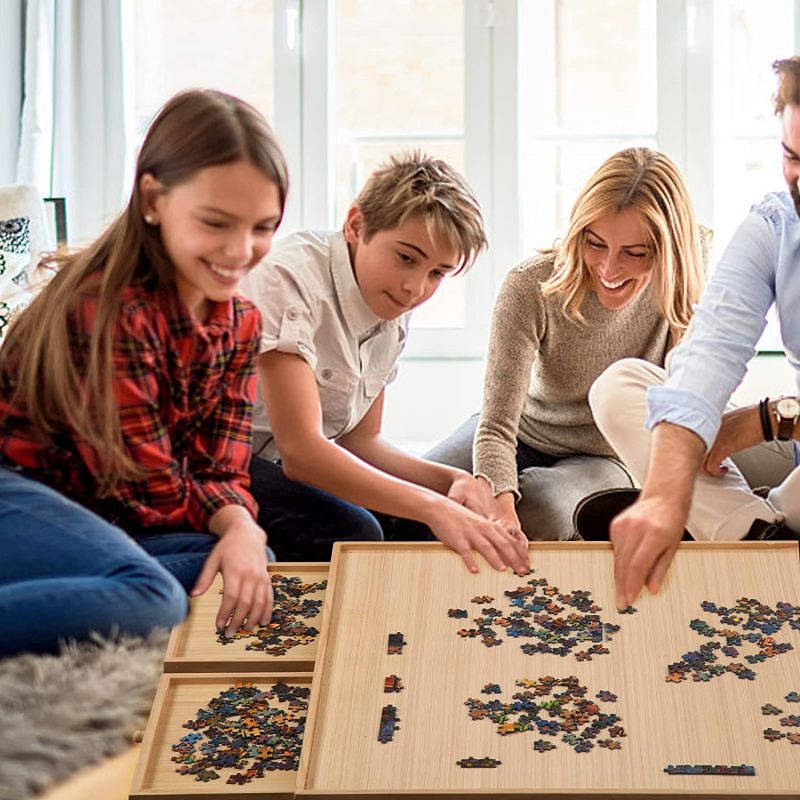Photo 1 of 1500 Piece Wooden Jigsaw Puzzle Table