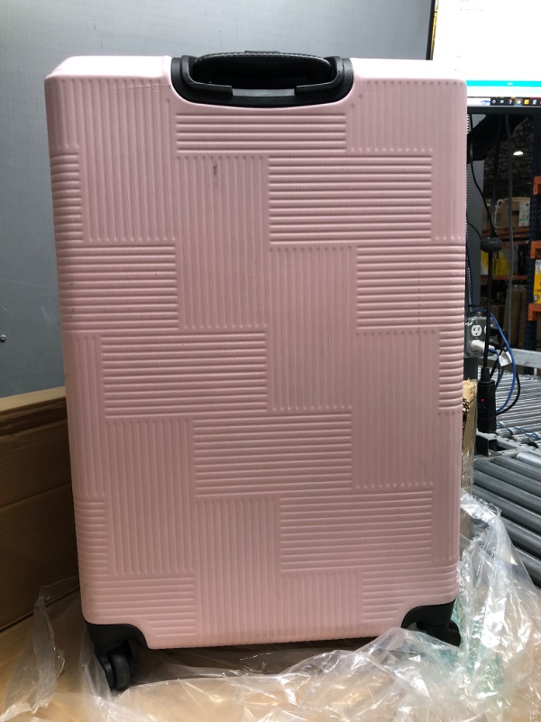 Photo 5 of American Tourister Stratum XLT Expandable Hardside Luggage with Spinner Wheels, Pink Blush, 3-Piece Set (20/24/28) 3-Piece Set (20/24/28) Pink Blush